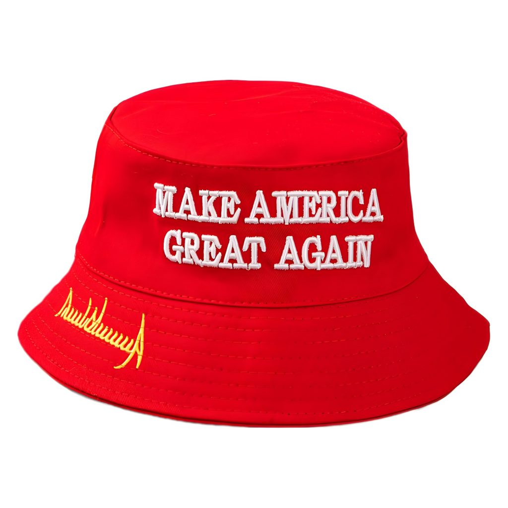 Pot hat, election hat, red hat, fisherman hat, three-dimensional thorn