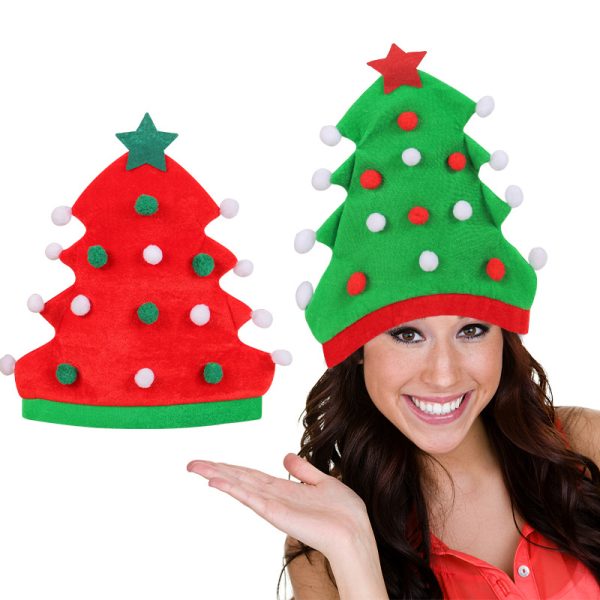 Christmas tree hat creative Christmas hat holiday party elf hat Christmas hat